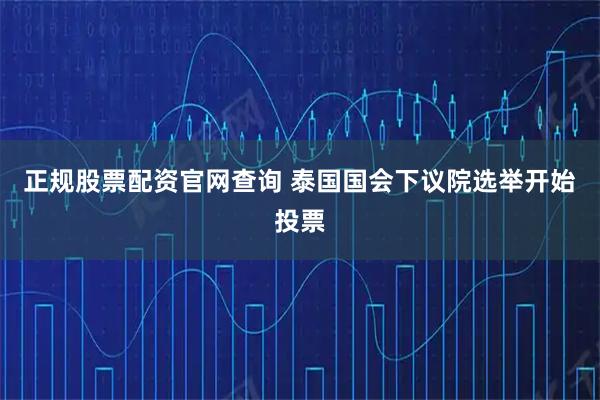 正规股票配资官网查询 泰国国会下议院选举开始投票